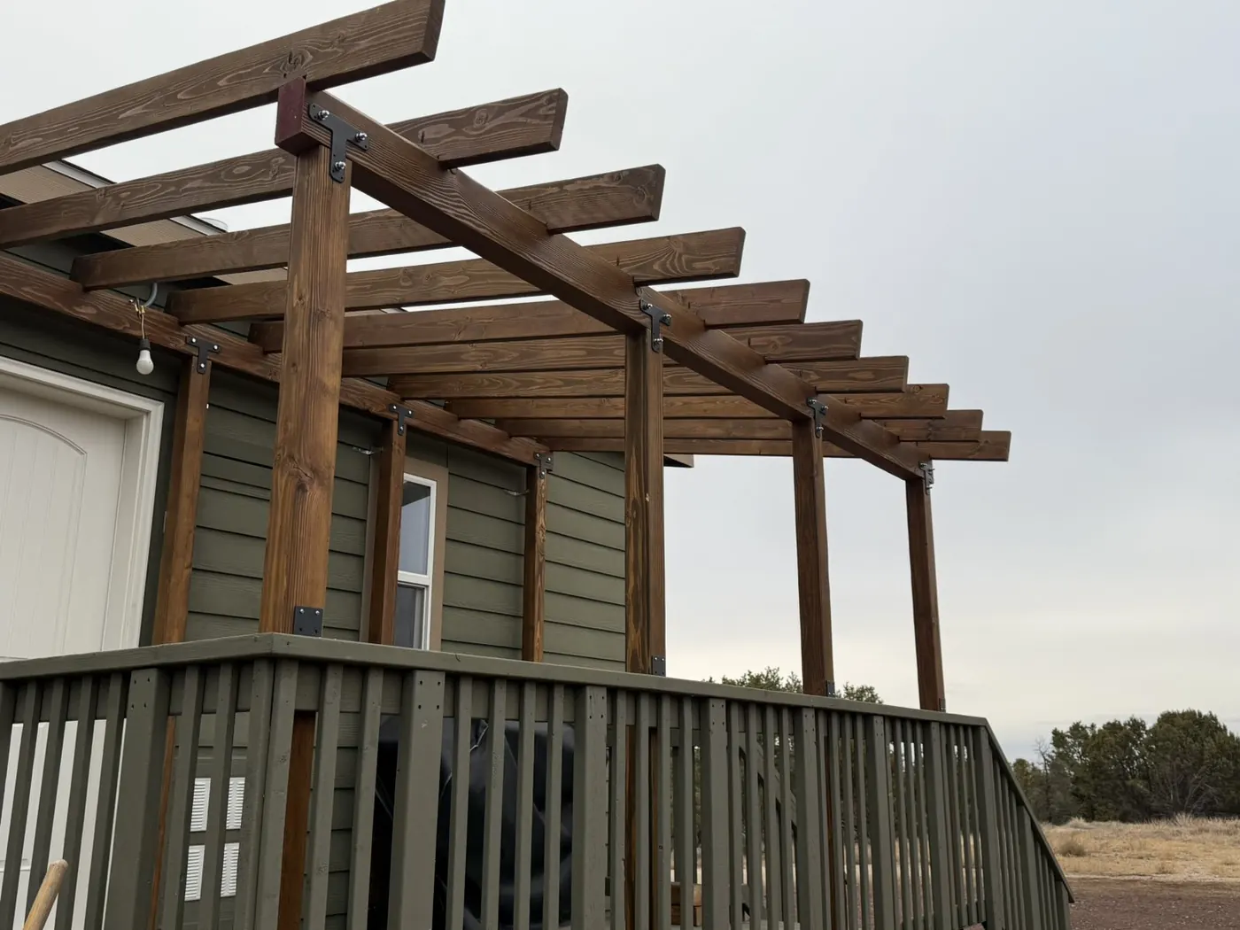 Deck and pergola structure on a K&R project